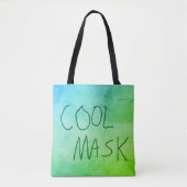 Cool Mask Original Handschrift blauw en groen Draagtas (Voorkant)