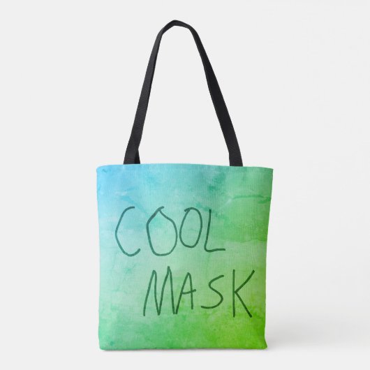 Cool Mask Original Handschrift blauw en groen Draagtas (Achterkant)