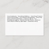 Cool Master Electricien Carte de visite (Dos)