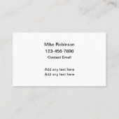 Cool mécanique moto mobile Cartes de visite Nouvea (Dos)