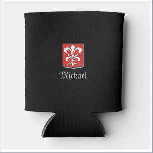 Cool Medieval Black en Red Knight Shield Blikjeskoeler