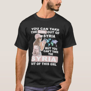 Cool Meisje uit Syrië Trots Syrië Meisje T-shirt