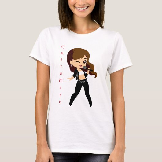 Cool Meisje Zingt Karaoke Thunder_Cove T-shirt (Voorkant)