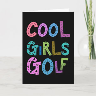 Cool Meisjes Golfing Lover Sport Vrouwen Kinder Kaart