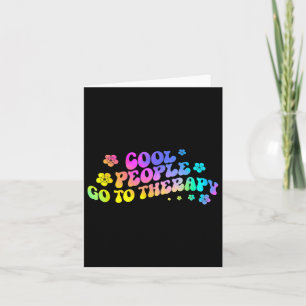 Cool mensen gaan naar therapie bewustzijn kaart