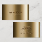 Cool Metal Bronze Life Coach Visitekaartje (Voorkant / Achterkant)
