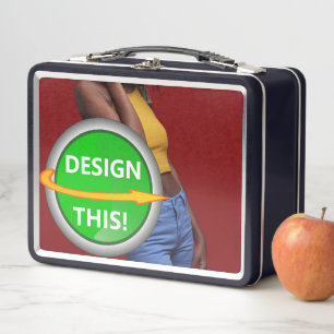 COOL! Metalen lunchbox - Zwart - Custom
