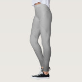 Cool Metallic Aluminium Borden grijs Leggings (Links)
