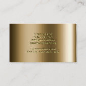 Cool Metallic Bronze Magicia Visitekaartje (Achterkant)