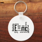 Cool Metallic Science Mass Equivalent Sleutelhanger (Voorkant)
