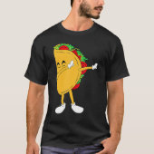 Cool Mexico Dabbing Taco Funny Mexican Food T-shirt (Voorkant)