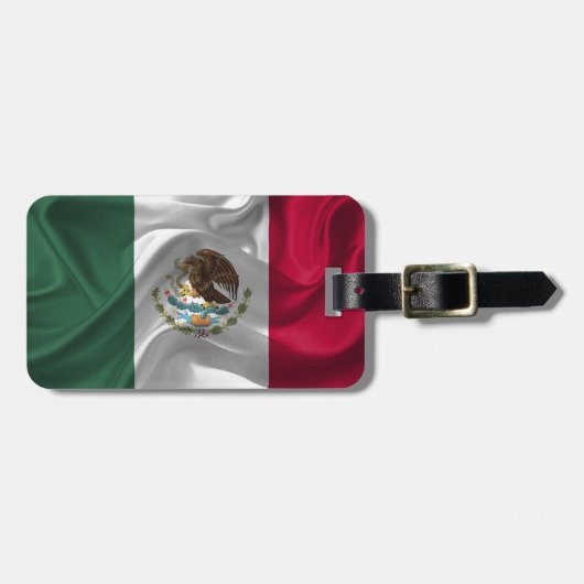Cool Mexico Flag Design Bagagelabel (Voorkant horizontaal)