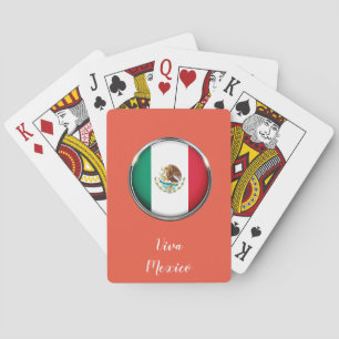 Cool Mexico Flag Design Pokerkaarten