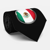Cool Mexico Flag Design Stropdas (Opgerold)