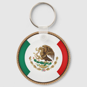 Cool Mexico Flag Seal Sleutelhanger