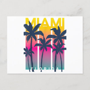 Cool Miami Florida Graphic Design T - shirts, ik h Feestdagenkaart