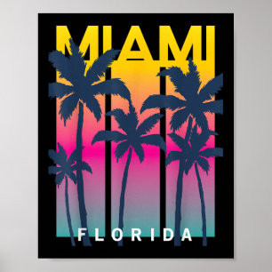 Cool Miami Florida Graphic Design T - shirts, ik h Poster