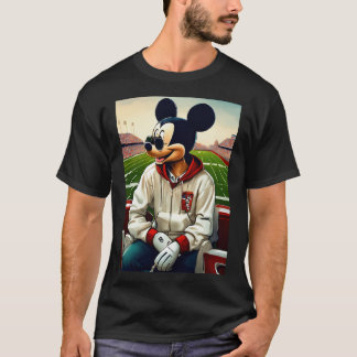 Cool Mickey in Hoodie & Shades Graphic T-Shirt