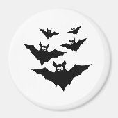 Cool mignon Aimant chauves-souris d'Halloween (Devant)