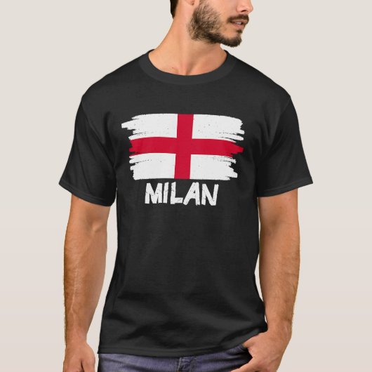 Cool Milan Flag T-shirt (Voorkant)