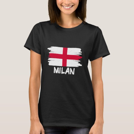 Cool Milan Flag T-shirt (Voorkant)