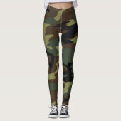 Cool Militaire Camouflage Camo Leggings (Voorkant)