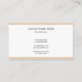 Cool Minimalist Plain Professional, geavanceerd Visitekaartje (Achterkant)