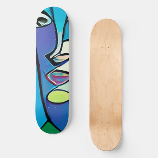 Cool Modern Abstract Kunstskateboard Deck Skateboard (Voorkant)