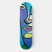 Cool Modern Abstract Kunstskateboard Deck Skateboard (Voorkant)