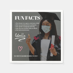 Cool modern afstuderen leuke feiten afstuderen fot servet