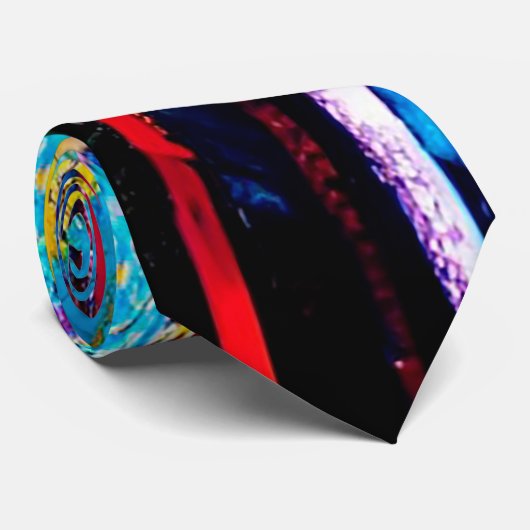 Cool Modern art abstract mannen stropdas (Opgerold)