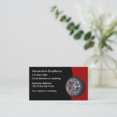 Cool Modern Autoband Thema Visitekaartjes (Staand voorkant)