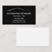 Cool Modern Automotive Carte de visite détail (Devant / Derrière)