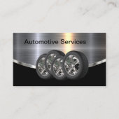 Cool Modern Automotive Tyre Thema Visitekaartje (Voorkant)