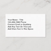 Cool Modern Automotive Visitekaartjes Auto (Achterkant)