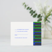 Cool Modern Bar Mitzvah RSVP Stephen Kaartje (Staand voorkant)