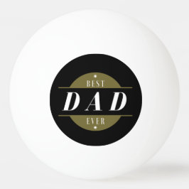 Cool Modern Best DAD ooit Photo Gold Black Pingpongballen