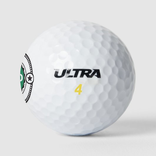 Cool Modern Beste Vader Ooit Vaderdag Golfballen (Logo)
