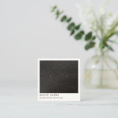 Cool Modern Black White Stud Earning Display Vierkante Visitekaartje (Staand voorkant)