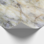 Cool Modern Blue Marble Stone Texture Cadeaupapier (Hoek)