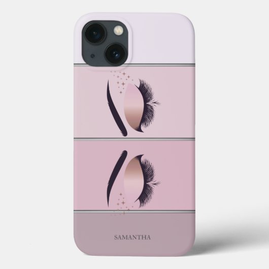 Cool Modern Chic Striped, Lashes Case-Mate iPhone Case (Achterkant)