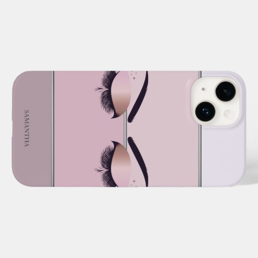 Cool Modern Chic Striped, Lashes Case-Mate iPhone Case (Achterkant (horizontaal))