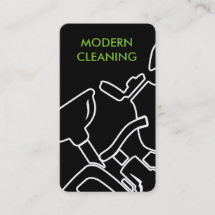 Cool Modern Cleaning Service Visitekaartje