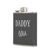 Cool Modern "Daddy eau" Cheeky Pun Dad Joke Black Heupfles (Links)