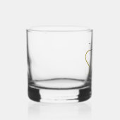 Cool Modern Elegant Good Stuff Gold Black Name Whisky Glas (Rechts)