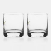 Cool Modern Elegant Good Stuff Gold Black Name Whisky Glas (Links)