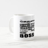 Cool Modern Fun Bosses: Beste Baas Koffiemok (Voorkant links)