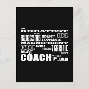Cool Modern Fun Coaches Beste Coach Wereld Ooit Briefkaart