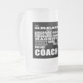 Cool Modern Fun Coaches Groest Coach World ooit Matglas Bierpul (Voorkant links)