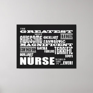 Cool Modern Fun Neurses: De grootste zuster in de  Canvas Afdruk